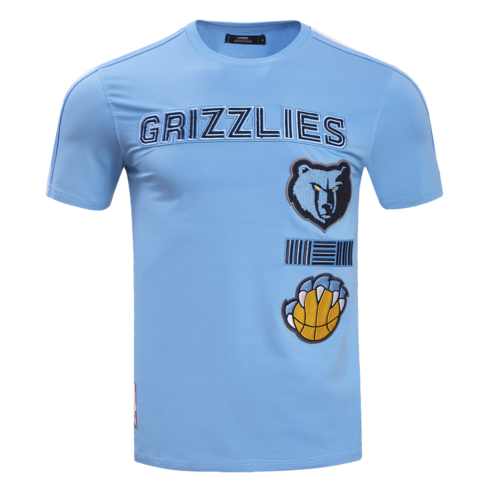 NBA MEMPHIS GRIZZLIES RETRO CLASSIC MEN'S STRIPED TEE (UNIVERSITY BLUE)