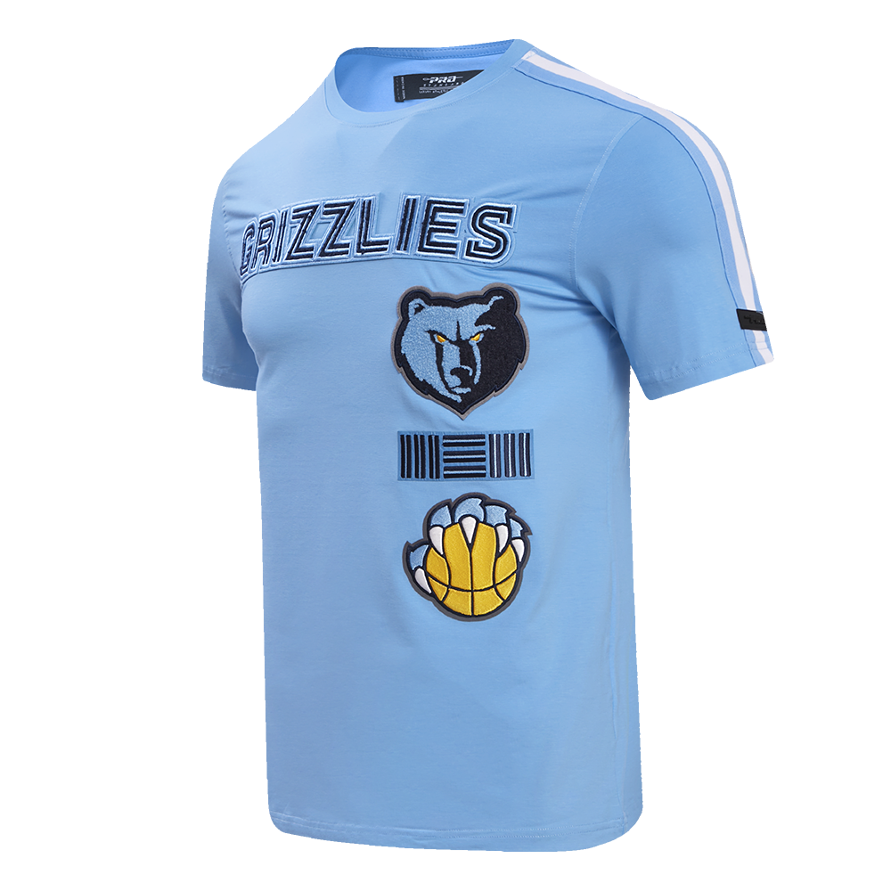 NBA MEMPHIS GRIZZLIES RETRO CLASSIC MEN'S STRIPED TEE (UNIVERSITY BLUE)