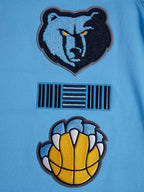 NBA MEMPHIS GRIZZLIES RETRO CLASSIC MEN'S STRIPED TEE (UNIVERSITY BLUE)