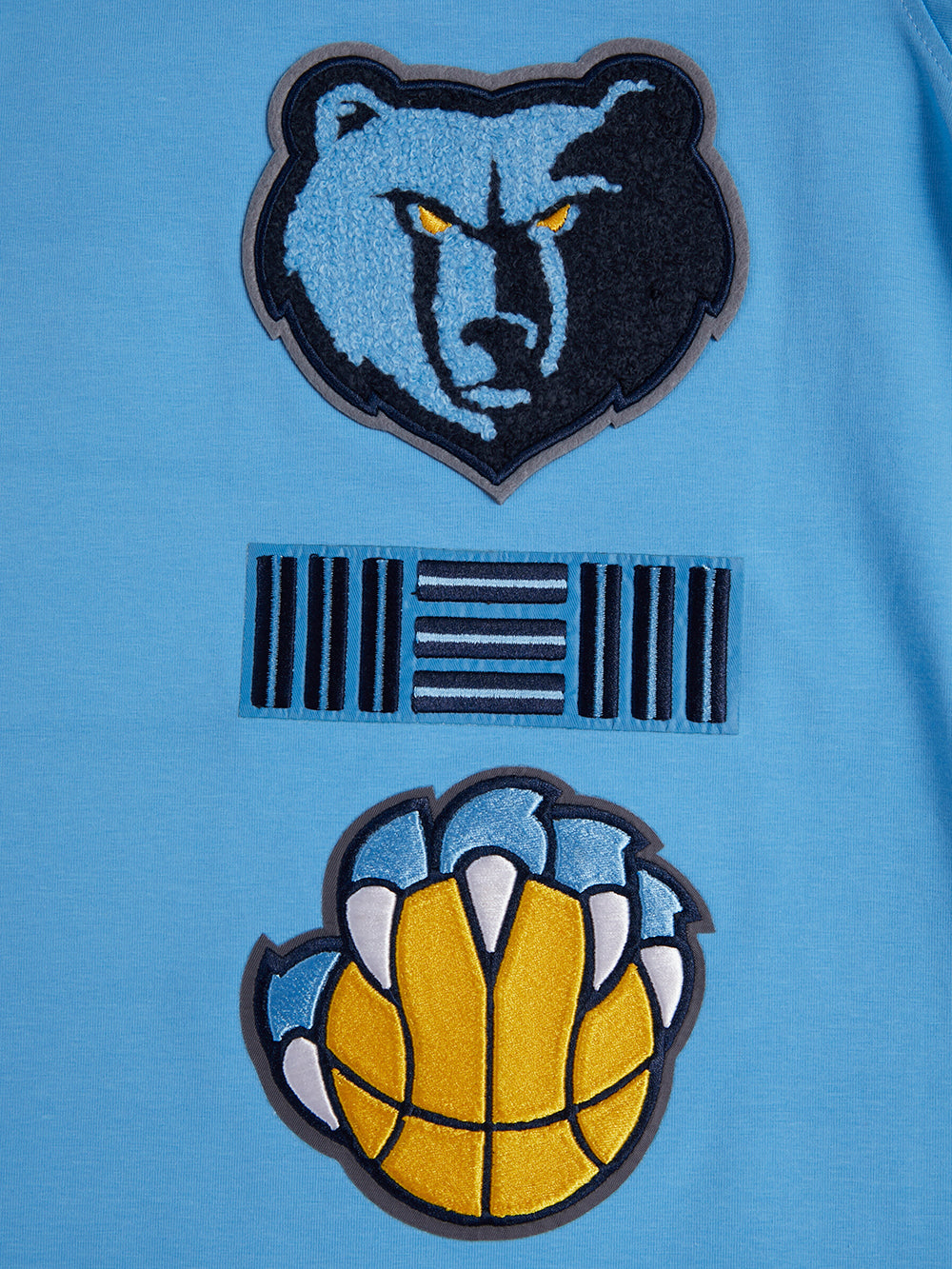 NBA MEMPHIS GRIZZLIES RETRO CLASSIC MEN'S STRIPED TEE (UNIVERSITY BLUE)