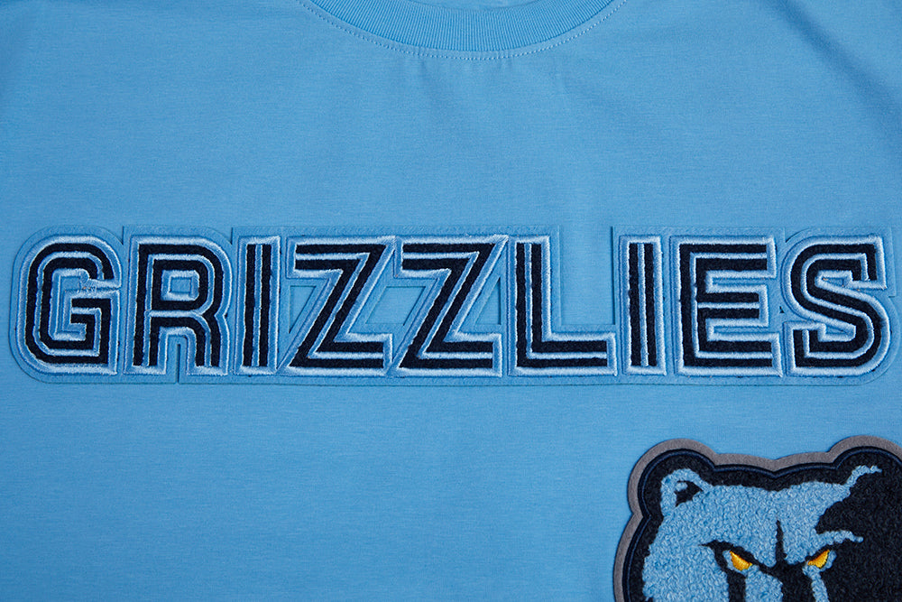 NBA MEMPHIS GRIZZLIES RETRO CLASSIC MEN'S STRIPED TEE (UNIVERSITY BLUE)