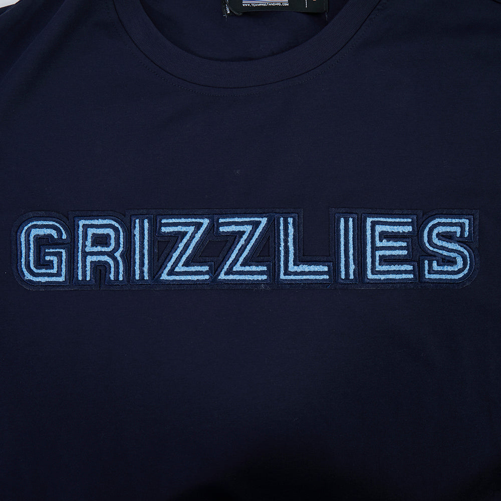 NBA MEMPHIS GRIZZLIES CLASSIC CHENILLE MEN'S SJ TEE (MIDNIGHT NAVY)