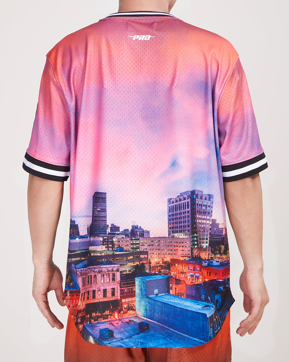 NBA MEMPHIS GRIZZLIES STACKED LOGO CITY SCAPE MESH MEN'S JERSEY (ME1)