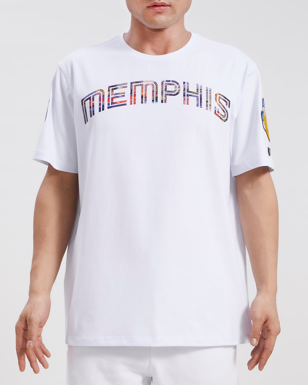 NBA MEMPHIS GRIZZLIES CITY SCAPE T-SHIRT POUR HOMME (BLANC)
