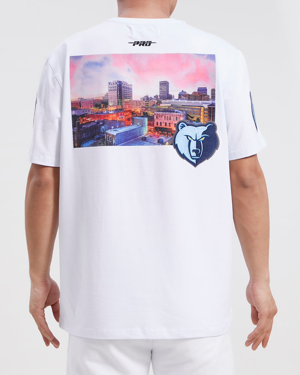 NBA MEMPHIS GRIZZLIES CITY SCAPE T-SHIRT POUR HOMME (BLANC)