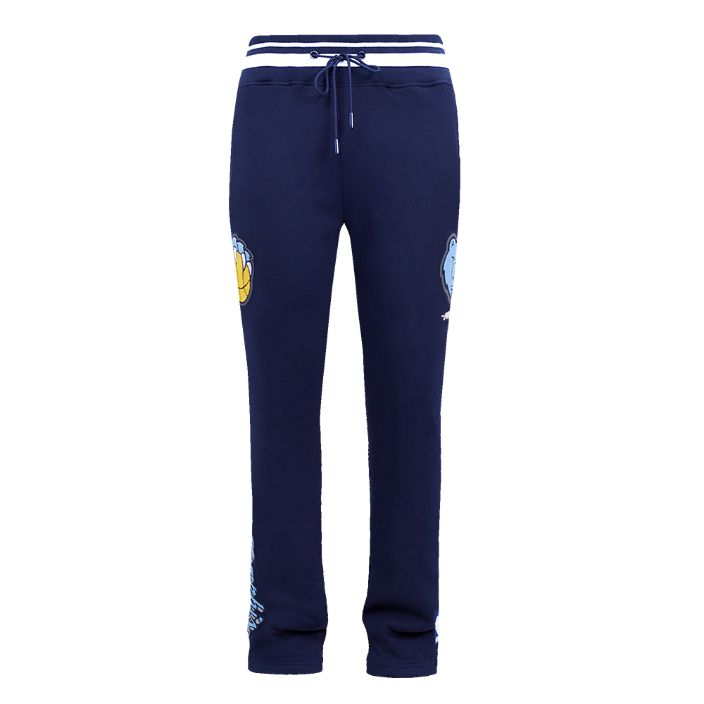 NBA MEMPHIS GRIZZLIES SCRIPT TAIL MEN'S RIB FLEECE SWEATPANT (MIDNIGHT NAVY)