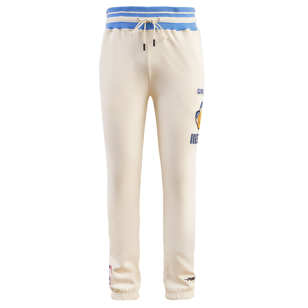 NBA MEMPHIS GRIZZLIES RETRO CLASSIC MEN'S SWEATPANT (EGGSHELL/UNIVERSAL BLUE)