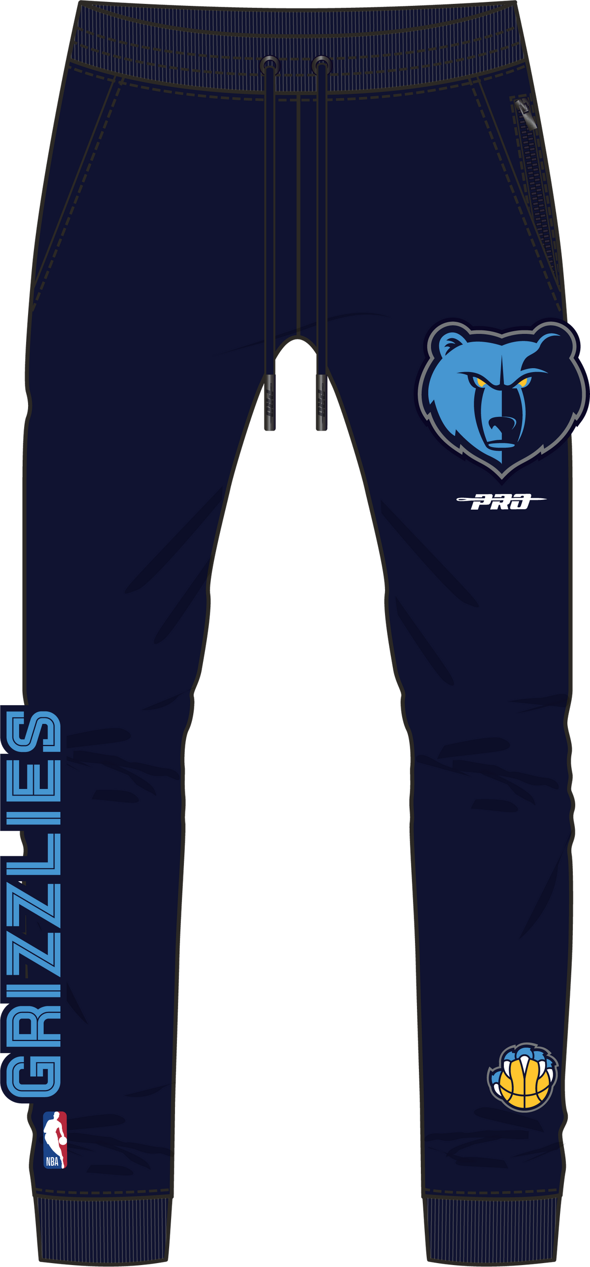 NBA MEMPHIS GRIZZLIES CLASSIC CHENILLE MEN'S DK JOGGER (MIDNIGHT NAVY)