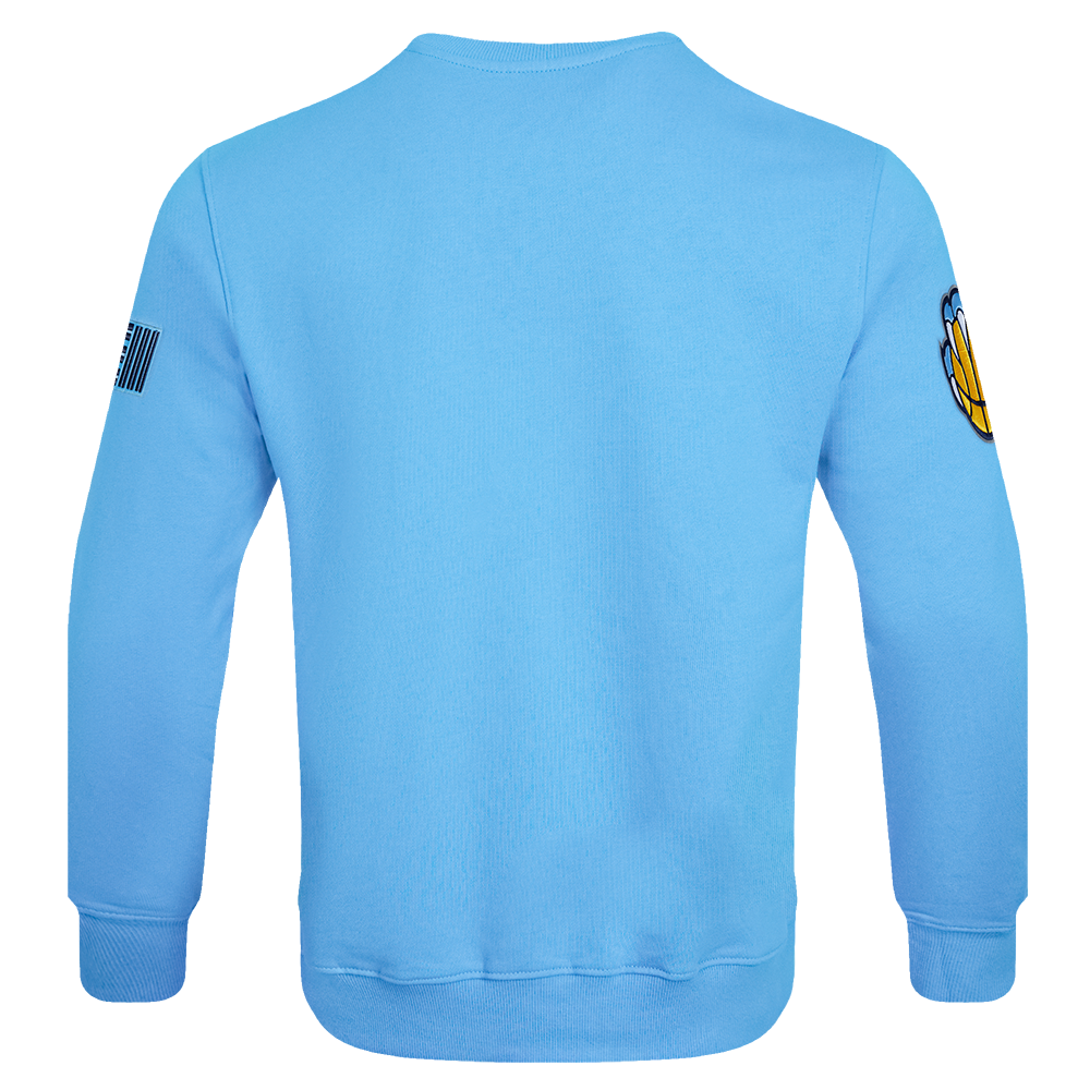 NBA MEMPHIS GRIZZLIES OLD ENGLISH CHANDAIL À COL ROND POUR HOMME (BLEU UNIVERSITÉ)