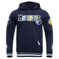 NBA MEMPHIS GRIZZLIES CITY RANSOM MEN'S RIB FLEECE PULLOVER HOODIE (MIDNIGHT NAVY)