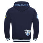 NBA MEMPHIS GRIZZLIES CITY RANSOM MEN'S RIB FLEECE PULLOVER HOODIE (MIDNIGHT NAVY)