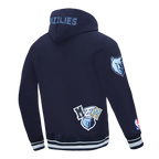 NBA MEMPHIS GRIZZLIES CITY RANSOM MEN'S RIB FLEECE PULLOVER HOODIE (MIDNIGHT NAVY)