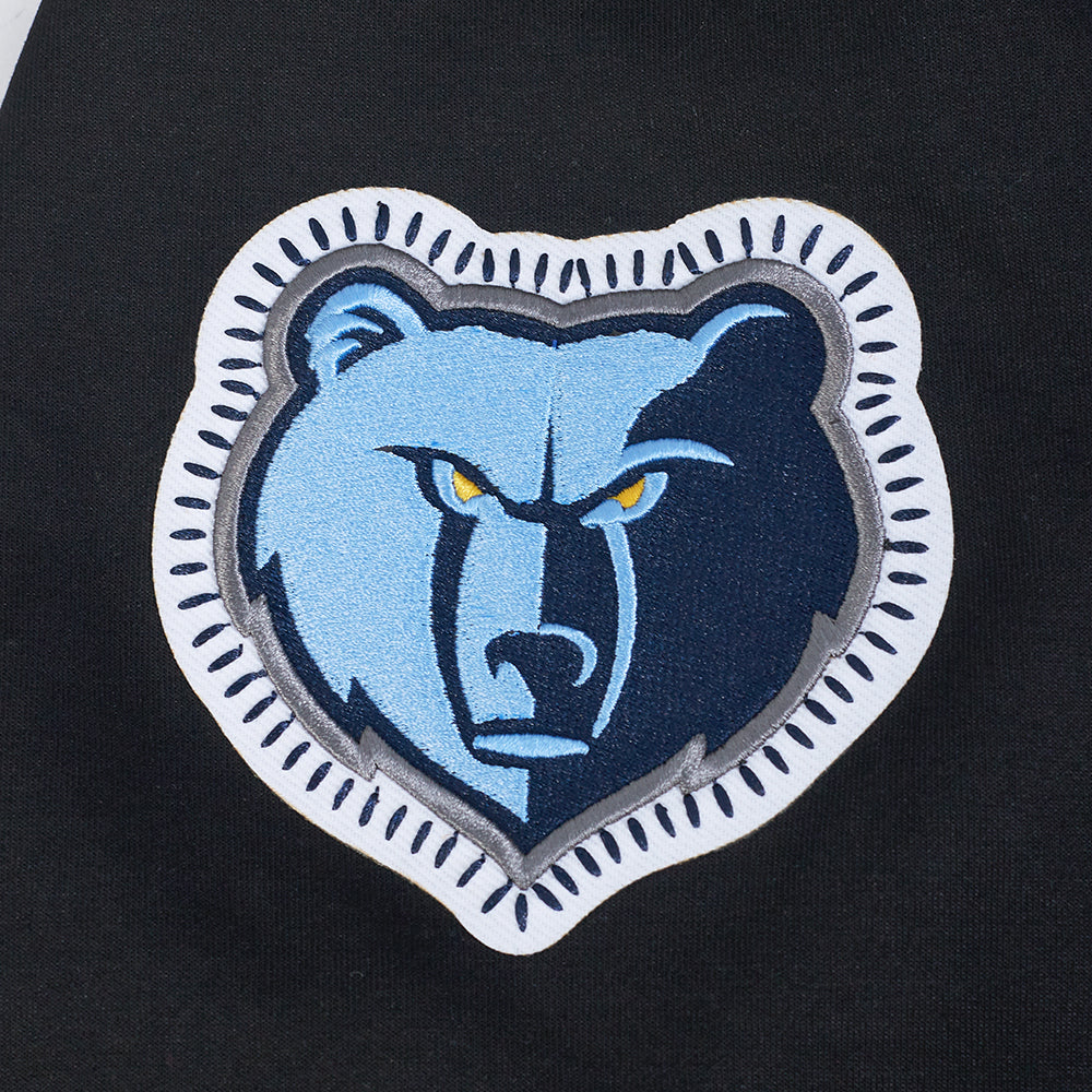 NBA MEMPHIS GRIZZLIES DIY PICK STITCH MEN'S DOUBLE KNIT PULLOVER HOODIE (BLACK)