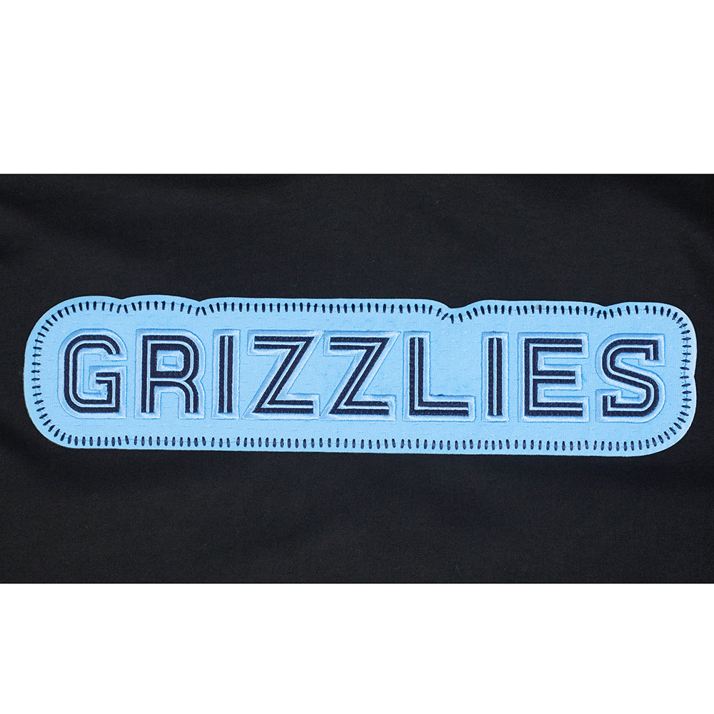 NBA MEMPHIS GRIZZLIES DIY PICK STITCH MEN'S DOUBLE KNIT PULLOVER HOODIE (BLACK)
