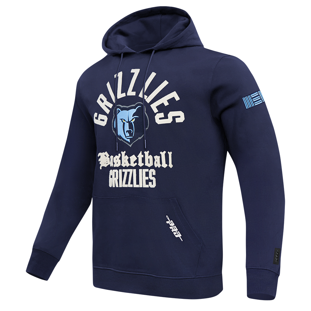 NBA MEMPHIS GRIZZLIES MODERN ORIGINALS CHANDAIL À CAPUCHON EN MOLLETON POUR HOMME (MARINE MINUIT)