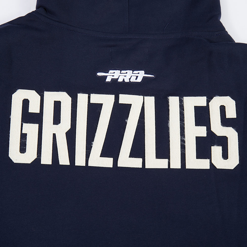 NBA MEMPHIS GRIZZLIES MODERN ORIGINALS CHANDAIL À CAPUCHON EN MOLLETON POUR HOMME (MARINE MINUIT)