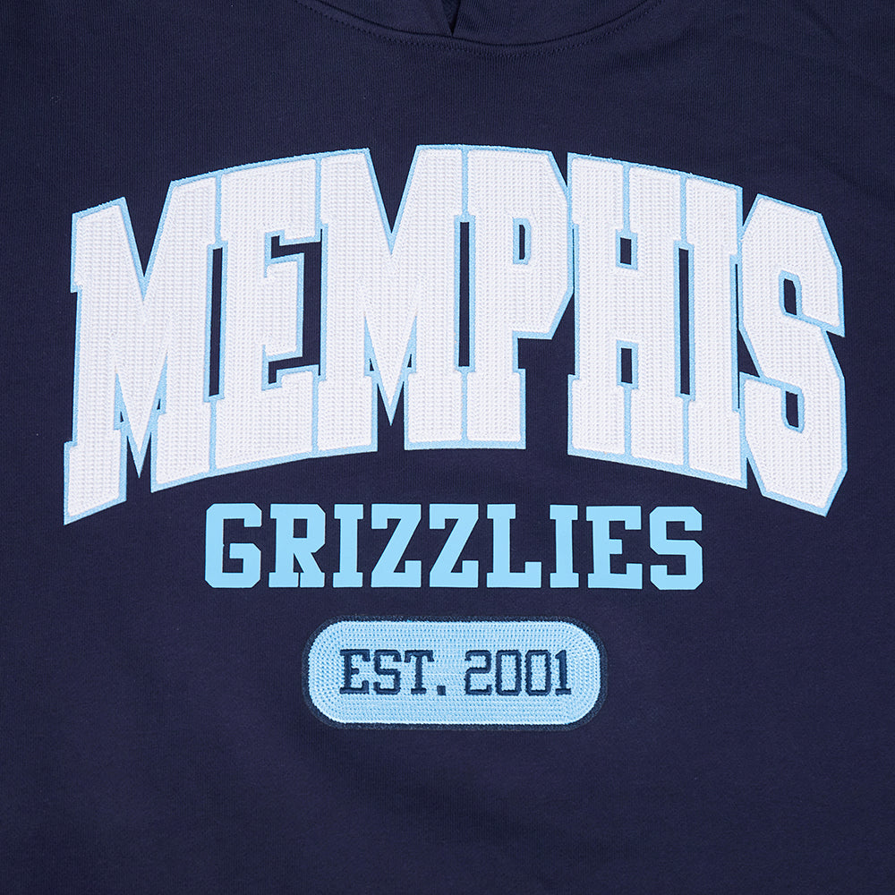 NBA MEMPHIS GRIZZLIES CITY ARCH MEN'S FLC PO HOODIE (MIDNIGHT NAVY)