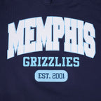 NBA MEMPHIS GRIZZLIES CITY ARCH MEN'S FLC PO HOODIE (MIDNIGHT NAVY)