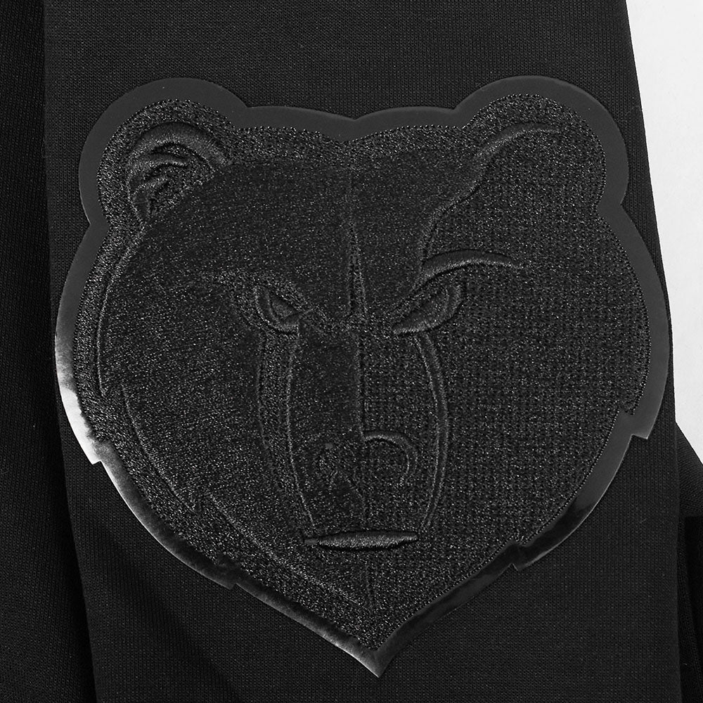 NBA MEMPHIS GRIZZLIES CLASSIC MEN'S 3BK DK PO HOODIE (TRIPLE BLACK)