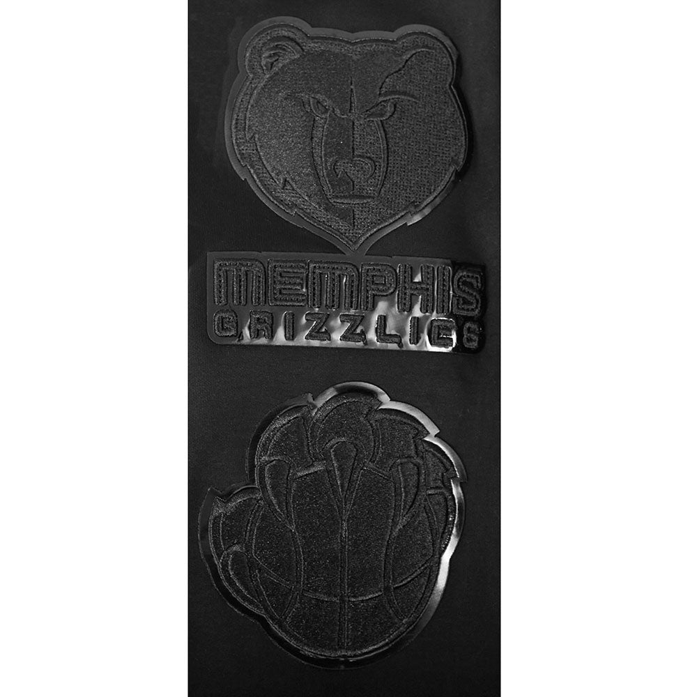 NBA MEMPHIS GRIZZLIES CLASSIC MEN'S 3BK DK PO HOODIE (TRIPLE BLACK)