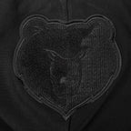NBA MEMPHIS GRIZZLIES CLASSIC MEN'S 3BK DK PO HOODIE (TRIPLE BLACK)