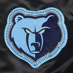 NBA MEMPHIS GRIZZLIES DIY PICK STITCH MEN'S RIB SATIN JACKET (BLACK)