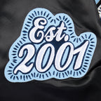 NBA MEMPHIS GRIZZLIES DIY PICK STITCH MEN'S RIB SATIN JACKET (BLACK)