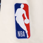 NBA MEMPHIS GRIZZLIES BEST OF MEN'S RIB SATIN JACKET (EGGSHELL/ UNIVERSITY BLUE)