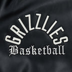 NBA MEMPHIS GRIZZLIES MODERN ORIGINALS MEN'S LEATHER VARSITY JACKET (JET BLACK)
