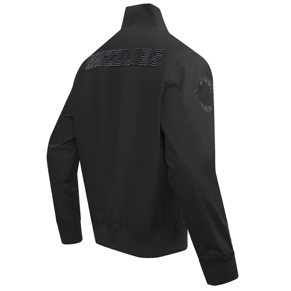 NBA MEMPHIS GRIZZLIES NEUTRAL MEN'S  TWILL JACKET (BLACK)