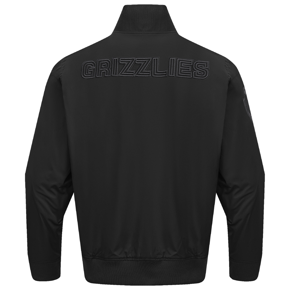 NBA MEMPHIS GRIZZLIES NEUTRAL MEN'S  TWILL JACKET (BLACK)