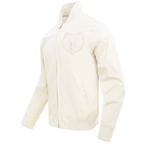 NBA MEMPHIS GRIZZLIES NEUTRAL MEN'S  TWILL JACKET (EGGSHELL)
