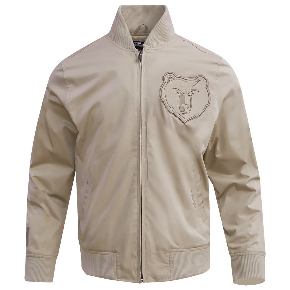 NBA MEMPHIS GRIZZLIES NEUTRAL BLOUSON EN SERGÉ POUR HOMME (TAUPE)
