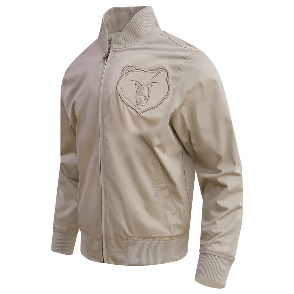NBA MEMPHIS GRIZZLIES NEUTRAL BLOUSON EN SERGÉ POUR HOMME (TAUPE)