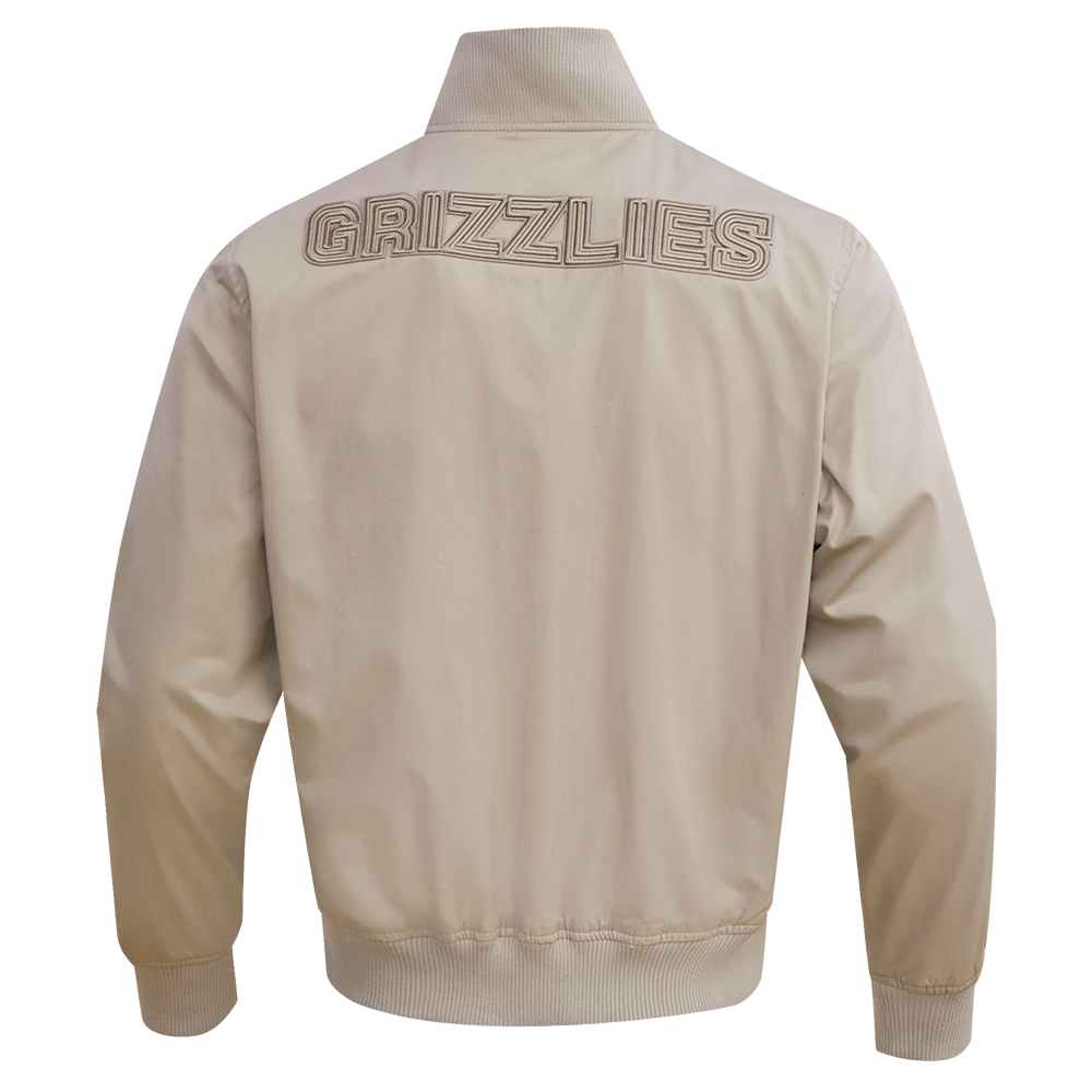 NBA MEMPHIS GRIZZLIES NEUTRAL BLOUSON EN SERGÉ POUR HOMME (TAUPE)
