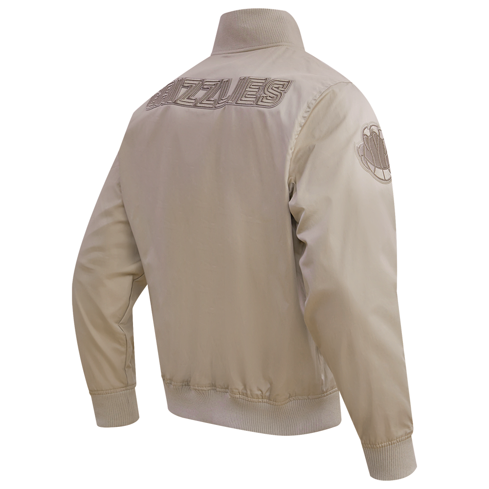 NBA MEMPHIS GRIZZLIES NEUTRAL BLOUSON EN SERGÉ POUR HOMME (TAUPE)
