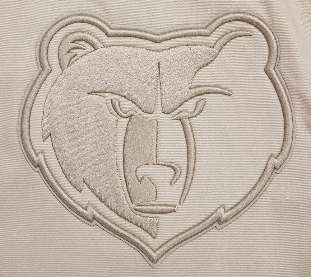 NBA MEMPHIS GRIZZLIES NEUTRAL BLOUSON EN SERGÉ POUR HOMME (TAUPE)