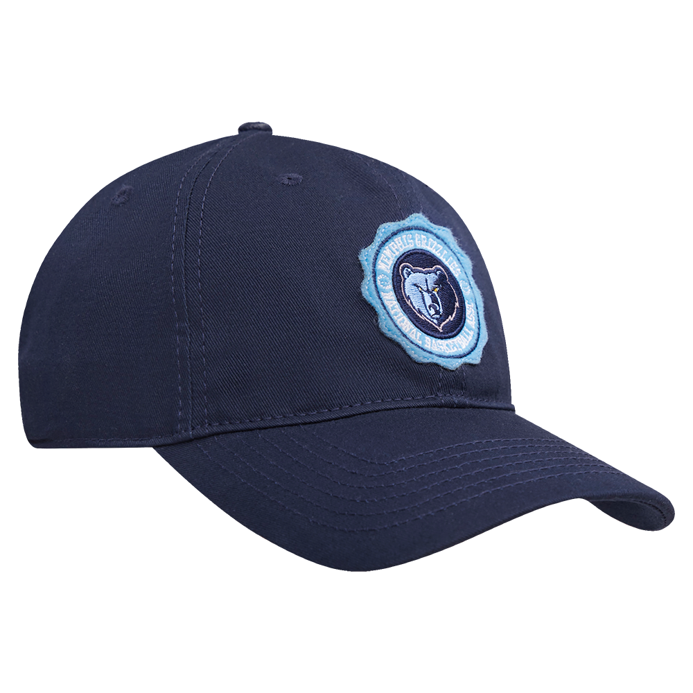 NBA MEMPHIS GRIZZLIES CREST EMBLEM DAD HAT (MIDNIGHT NAVY)