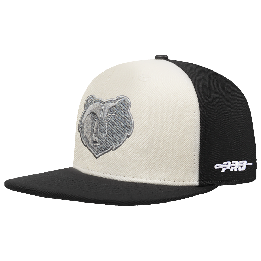 NBA MEMPHIS GRIZZLIES REVERSE FRENCH TERRY WOOL BLEND PRO SIX SN (EGGSHELL/ BLACK)