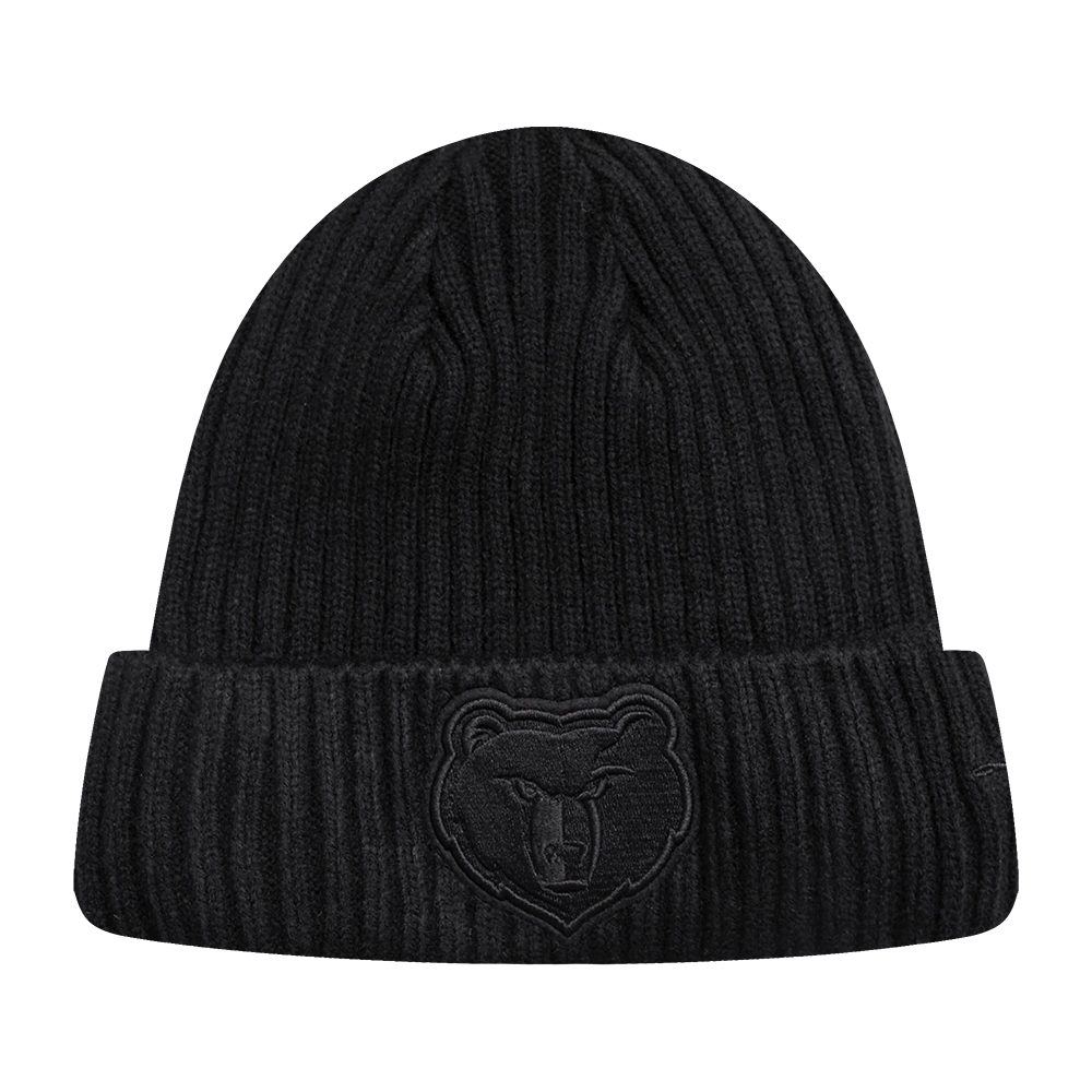NBA MEMPHIS GRIZZLIES NEUTRAL BEANIE (BLACK)