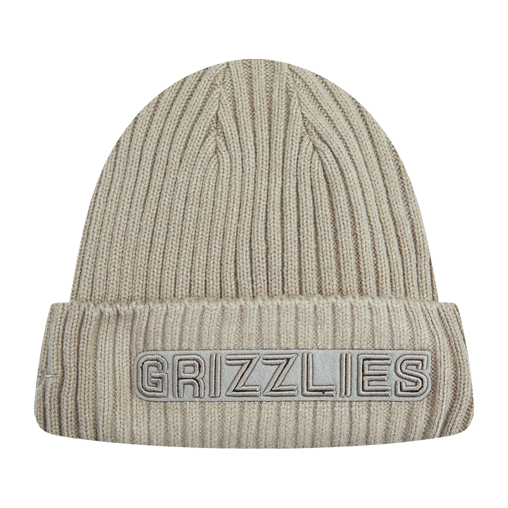 NBA MEMPHIS GRIZZLIES NEUTRAL BEANIE (TAUPE)