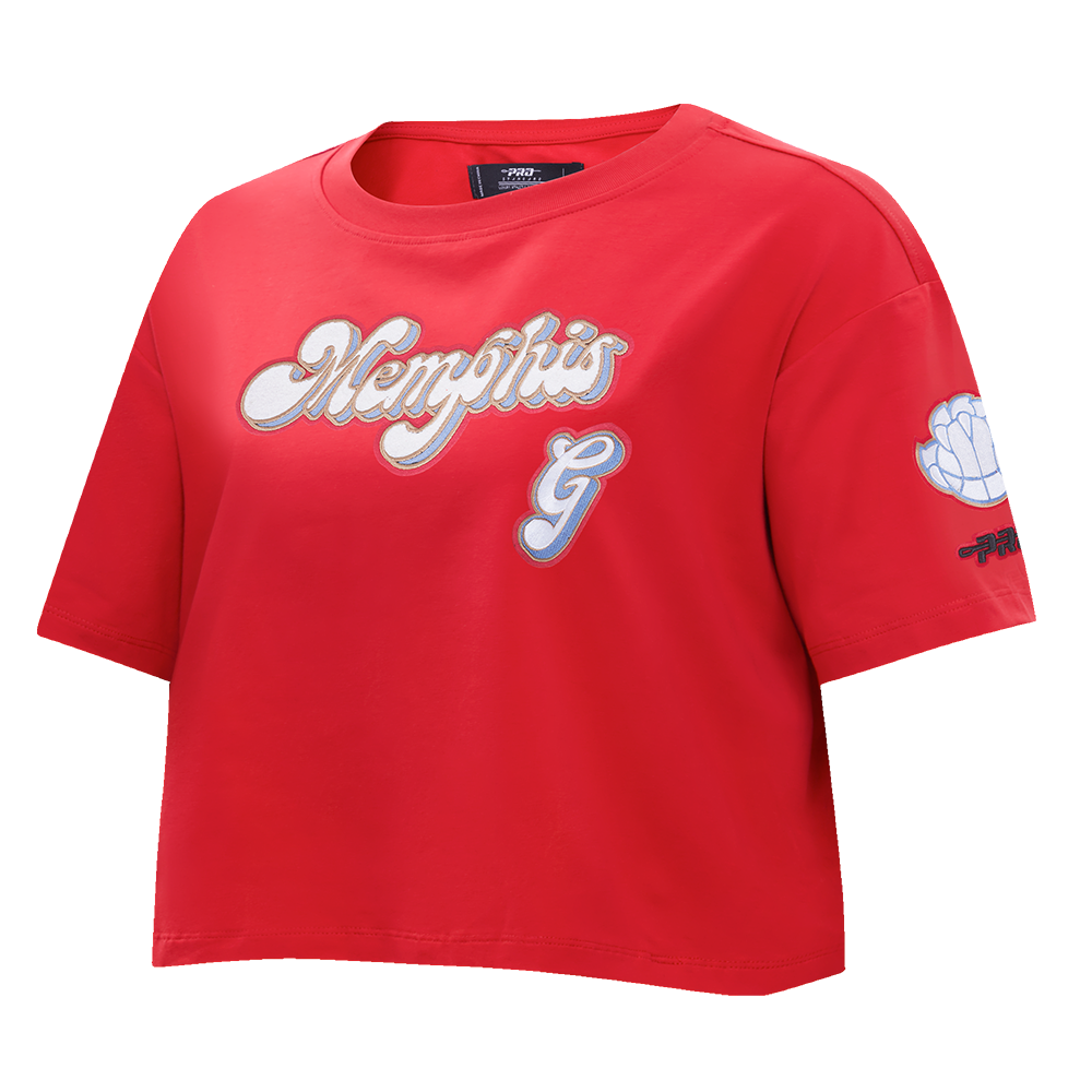NBA MEMPHIS GRIZZLIES CITY EDITION 24-25 WOMEN'S SJ BOXY TEE (RED)