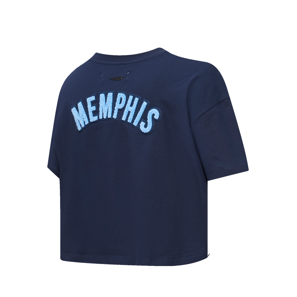 NBA MEMPHIS GRIZZLIES CLASSIC WOMEN'S BOXY TEE (MIDNIGHT NAVY)