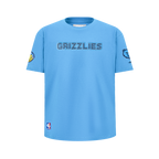 NBA MEMPHIS GRIZZLIES CLASSIC BIG BOY'S SINGLE JERSEY TEE (UNIVERSITY BLUE)