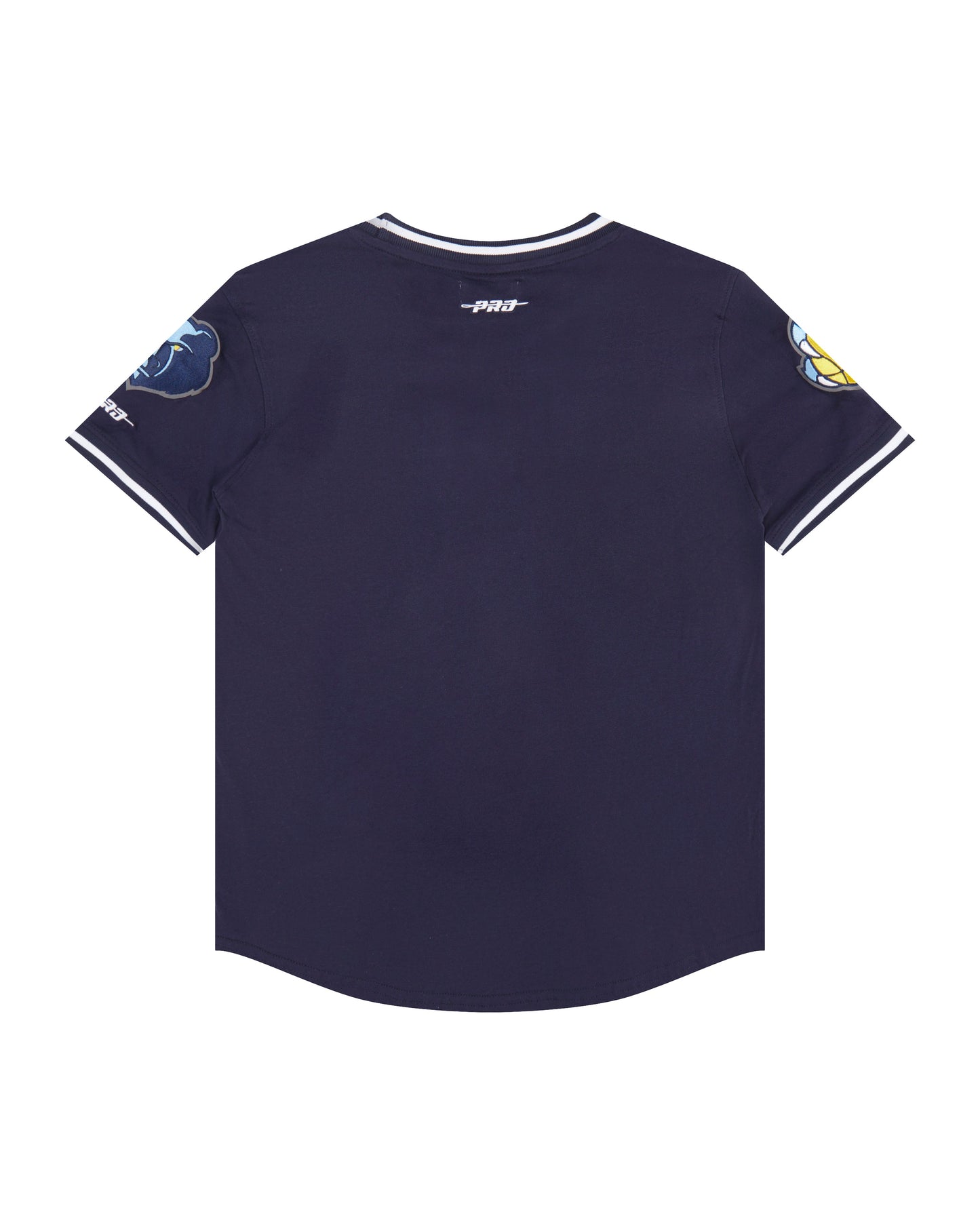 NBA MEMPHIS GRIZZLIES CLASSIC BIG BOYS SHORT SLEEVE STRIPED RIB TEE (MIDNIGHT NAVY)