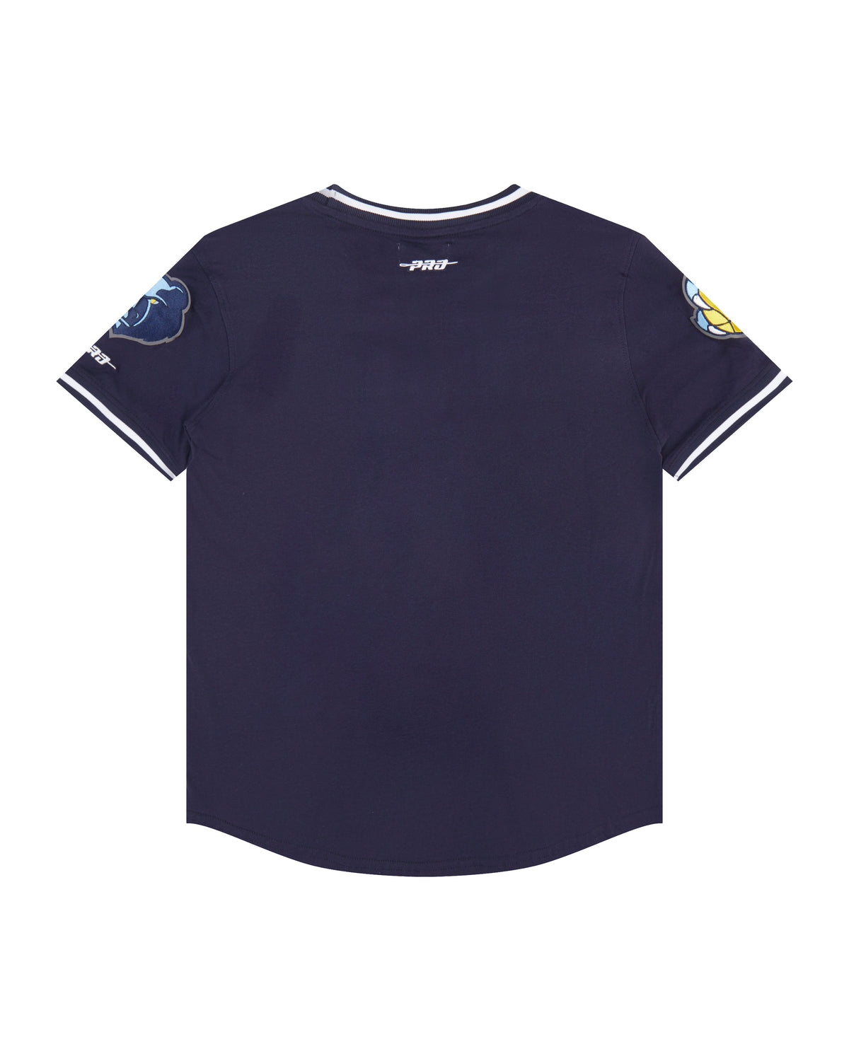 NBA MEMPHIS GRIZZLIES CLASSIC T-SHIRT CÔTELÉ RAYÉ À MANCHES COURTES POUR GARÇON JUNIOR (MARINE MINUIT)