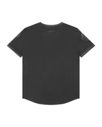 NBA MEMPHIS GRIZZLIES TRIPLE BLACK BIG BOY'S SHORT SLEEVE STRIPED RIB TEE (JET BLACK)