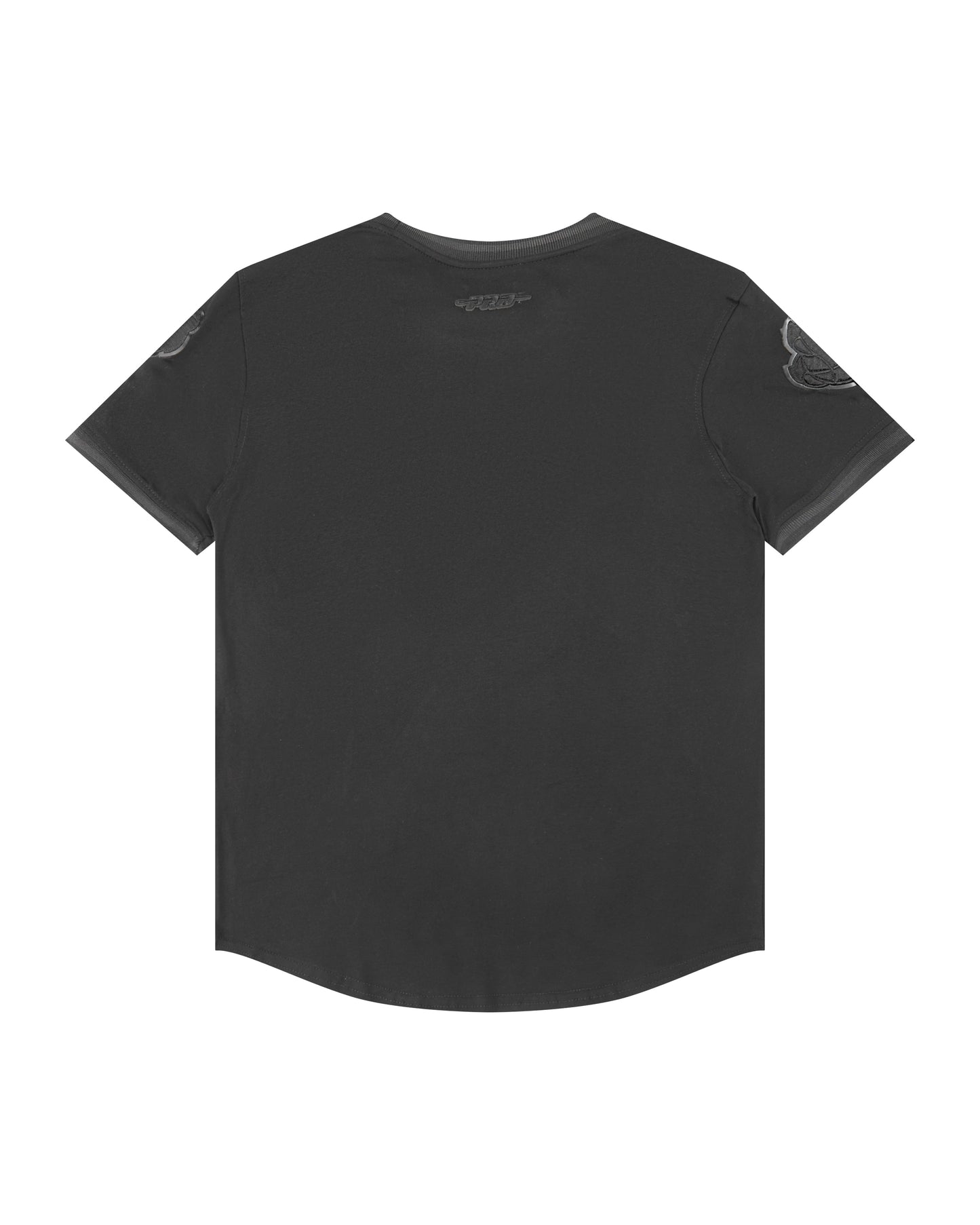 NBA MEMPHIS GRIZZLIES TRIPLE BLACK BIG BOYS SHORT SLEEVE STRIPED RIB TEE (JET BLACK)