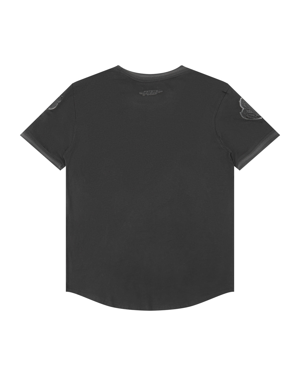 NBA MEMPHIS GRIZZLIES TRIPLE BLACK T-SHIRT CÔTELÉ RAYÉ À MANCHES COURTES POUR GARÇON JUNIOR (NOIR DE JAIS)