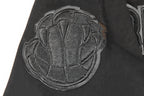 NBA MEMPHIS GRIZZLIES TRIPLE BLACK BIG BOY'S SHORT SLEEVE STRIPED RIB TEE (JET BLACK)
